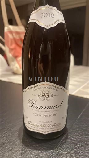 Burgundy Pommard Domaine Michel Arcelain Clos Beaudier 2018