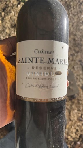 Bordeaux Entre-Deux-Mers Château Sainte-Marie Réserve 2014