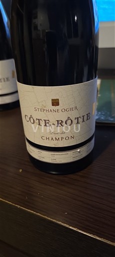 Rhônedalen Côte-rôtie Stéphane Ogier Lieux dit Champon 2012