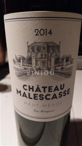 Bordeaux Haut-Médoc Cru Bourgeois Château Malescasse 2014