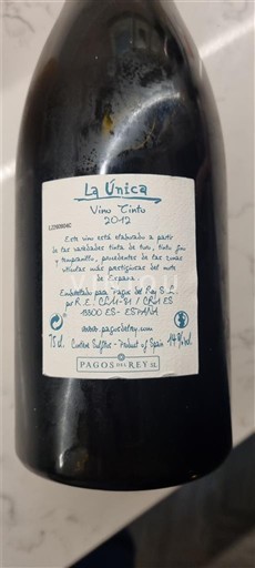 Castilien og León Ribera del Duero Pagos del Rey La Única 2012