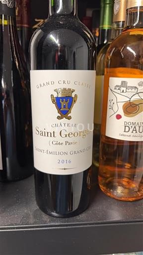 Bordeaux Saint-Émilion Grand Cru Grand Cru Classé Château Saint Georges (Côte Pavie) 2016