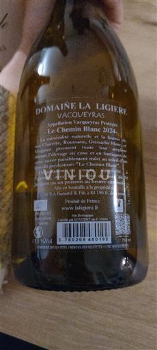 Rhône-dalen Vacqueyras Domaine La Ligière Le Chemin Blanc 2024