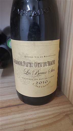 Bourgondië Niet gespecificeerd J. Metairie Les Beaux Sires 2010