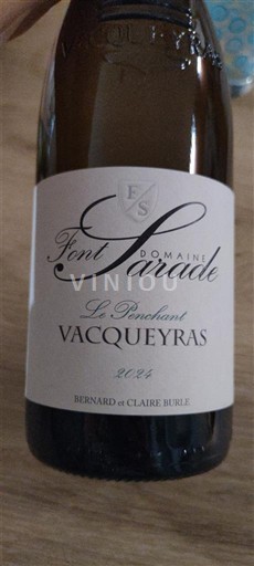 Rhônedalen Vacqueyras Domaine Font Sarade Le Penchant 2024