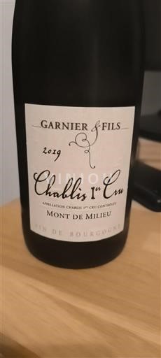 Burgund Chablis Premier Cru Garnier & Fils Mont de Milieu 2019