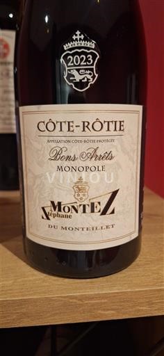 Rhônedalen Côte-rôtie Montez du Monteillet Bons Arrêts Monopole 2023