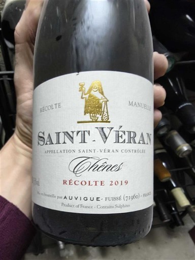 Bourgondië Saint-Véran Auvigue Chênes 2019