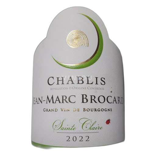 Burgundy Chablis Jean-Marc Brocard Sainte Claire 2022