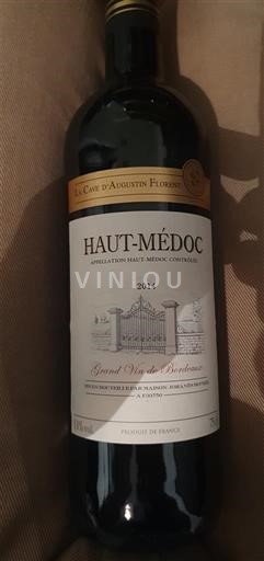 Bordeaux Haut-Médoc La Cave d'Augustin Florent 2014