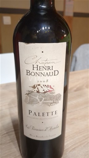 Wines Rouge sec Les Terrasses d'Auréliens Château Henri Bonnaud 2008 France Provence Palette AOC