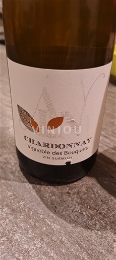 Vin Blanc sec Chardonnay Vignoble des Bouquets 2024 France Languedoc et Roussillon Pays d'oc IGP