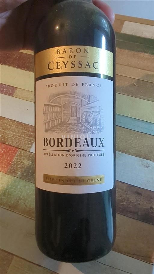 Bordeaux Baron de Ceyssac 2022