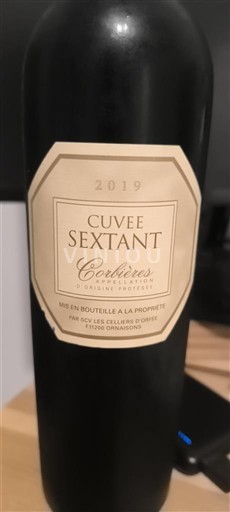Languedoc Corbières Celliers d'Orfée Sextant 2019