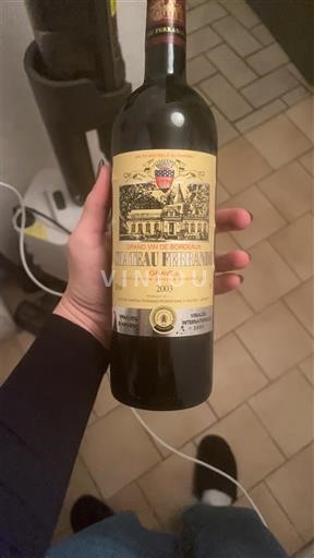 Bordeaux Graves Château Ferrande 2003