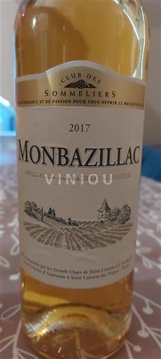 Viinit Blanc liquoreux Club des Sommeliers 2017 Ranska Lounais-Ranska Monbazillac AOC
