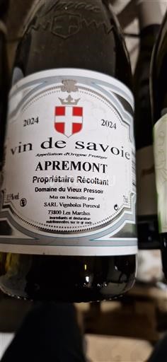 Savoie and Bugey Apremont Domaine Vieux Pressot 2024