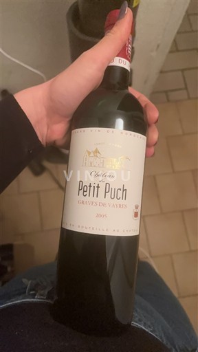 Bordeaux Graves-de-vayres Château Petit Puch 2005