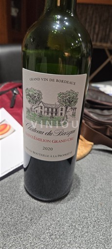 Bordeaux Saint-Émilion Grand Cru Grand Cru Château Basquey 2020