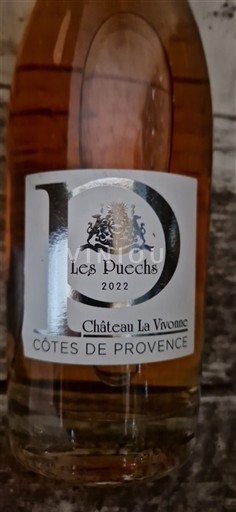 Viinit Rosé sec Les Puechs Château La Vivonne 2022 Ranska Provence Côtes-de-provence AOC
