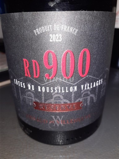 Roussillon Côtes du Roussillon Villages Domaine Villefranc RD900 Réserve 2023