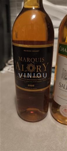 Bordeaux Sauternes Marquis d'Alory 2008