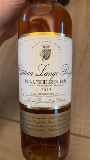 Burdeos Sauternes Château Lange-Reglat 2015