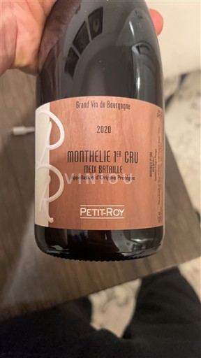 Bourgogne Monthélie Premier Cru Petit-Roy Meix Bataille 2020