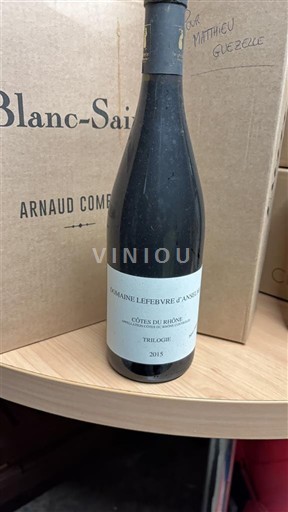 Rhône-dalen Côtes-du-Rhône Domaine Lefebvre d'Anselme Trilogie 2015