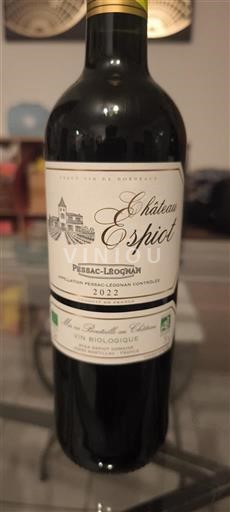 Бордо Пессак-Леоньян Château Espiot 2022