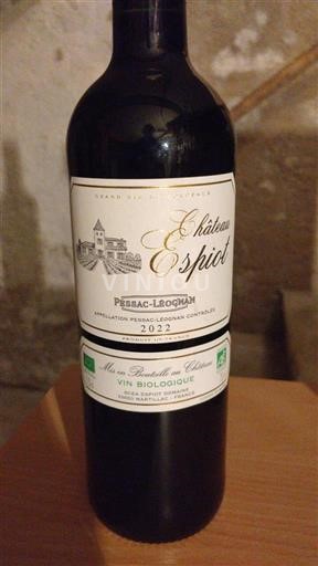 Bordeaux Pessac-Léognan Château Espiot 2022