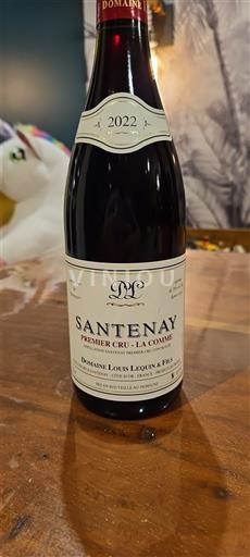 Borgoña Santenay Premier Cru Domaine Louis Lequin & Fils Premier Cru - La Comme 2022