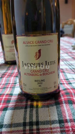Vin Blanc sec Grand Cru Altenberg de Bergheim Jacques Iltis 2022 France Alsace AOC Grand Cru