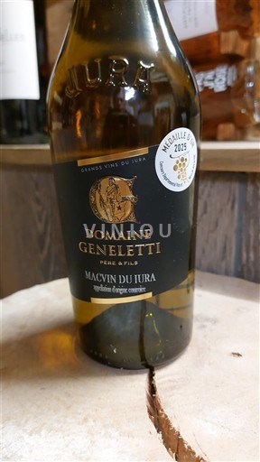 Vine Blanc liquoreux Domaine Geneletti 2023 Frankrig Jura Macvin-du-Jura AOC