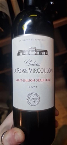 Bordeaux Saint-Émilion Grand Cru Château La Rose Vircoulon 2023