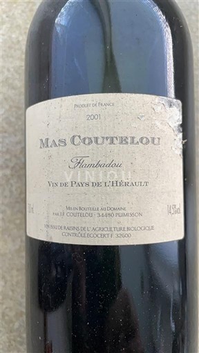 Langvedok Ni doloceno Mas Coutelou Flambadou 2001