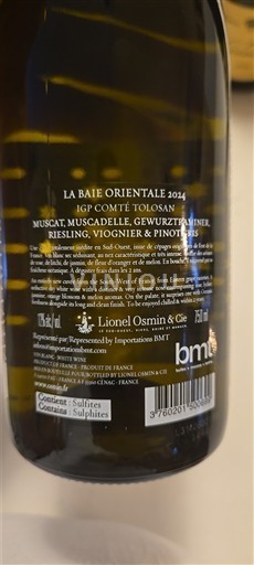 Sudoeste Comté tolosano Lionel Osmin & Cie La Baie Orientale 2024