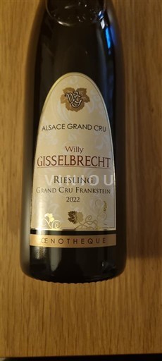 Alsace Riesling Grand Cru Château Willy Gisselbrecht Grand Cru Frankstein 2022