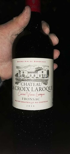 Bordeaux Fronsac Château La Croix Laroque Vieux Laroque 2018