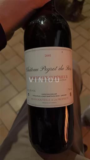 Burdeos Bordeaux superior Château Peyrot du Bois 2001