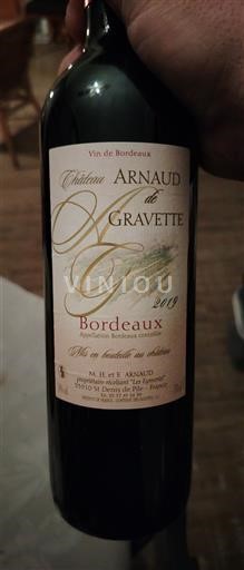 Bordeaux Château Arnaud de Gravette 2019
