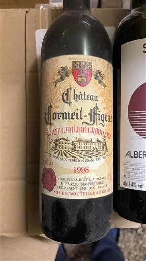 Burdeos Saint-Émilion Gran Cru Grand Cru Château Cormeil-Figeac 1998