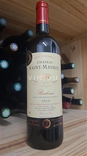 Burdeos Bordeaux Château Saint-Mathieu 2010