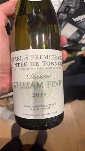 Bourgogne Chablis Premier Cru Domaine William Fèvre Montée de Tonnerre 2019