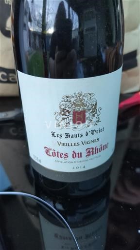 Valle del Rodano Côtes-du-Rhône Les Hauts d'Oricat Vieilles Vignes 2014