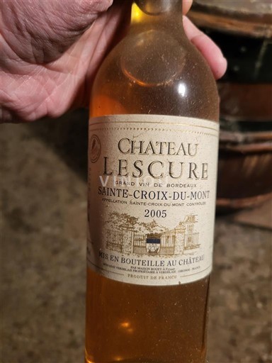 Bordeaux Sainte-Croix-Du-Mont Château Lescure 2005