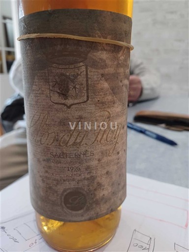 Bordeaux Sauternes Clos du Roy 1996