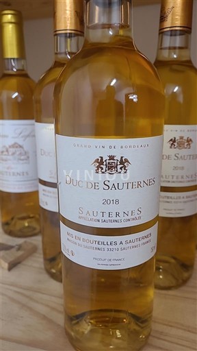 Bordeaux Sauternes Duc de Sauternes 2018