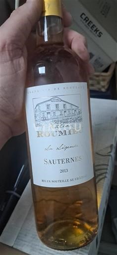 Bordeaux Sauternes Château Roumieu Les Séquins 2013
