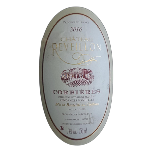 Langvedok Corbières Château Reveillon Vieilles Vignes 2016
